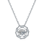 Set With Top-quality Moissanite, This Luxurious And Fashionable Light Luxury Trend Jewelry Necklace Pendant Is Made Of S925 S