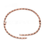 Red Copper Necklace With Pineapple-pattern Magnetized Copper - View 1