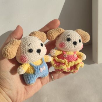 Finished Couple Zodiac Dog Pendant - View 1