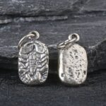 S925 Silver Solid Padmasambhava Iron Scorpion Nine-Footed Pendant Charm - View 1