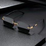 rimless crystal sunglasses - View 1