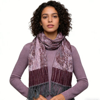 2pcs Glamorous Dinner Accessory Rich Jacquard Texture Catches Light Evening Jacquard Scarf,Luxe Look For Evening Wear,Scarf,v