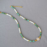 Retro Turquoise Bead Necklace With A Simple Elegant Vibe - View 1