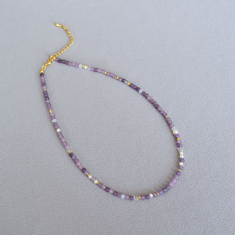 f4907fef-6135-49c3-b313-679eeaa8637e Stylish Detachable All-Match Purple Crystal Necklace For Women - View 3