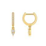 Top-quality Moissanite Luxury And Fashionable Light Luxury Jewelry Silver Stud Earrings S925 Silver Electroplated Gold - View