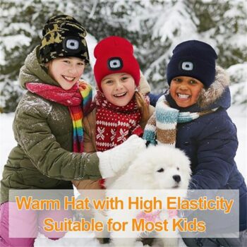 LED Beanie Hats Rechargeable Unisex High Powered Head Lamp Torch Light Cap - View 2