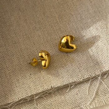 All-matching Basic Daily Commuter Accessories Love Beanie Earrings - View 1