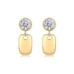 Geometric Starlight - Premium Moissanite Luxury Fashion Light Luxury Jewelry Silver Stud Earrings S925 Silver Electroplated G