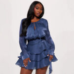 Women's French-style Lace-up Pleated Cake Skirt - Main product image