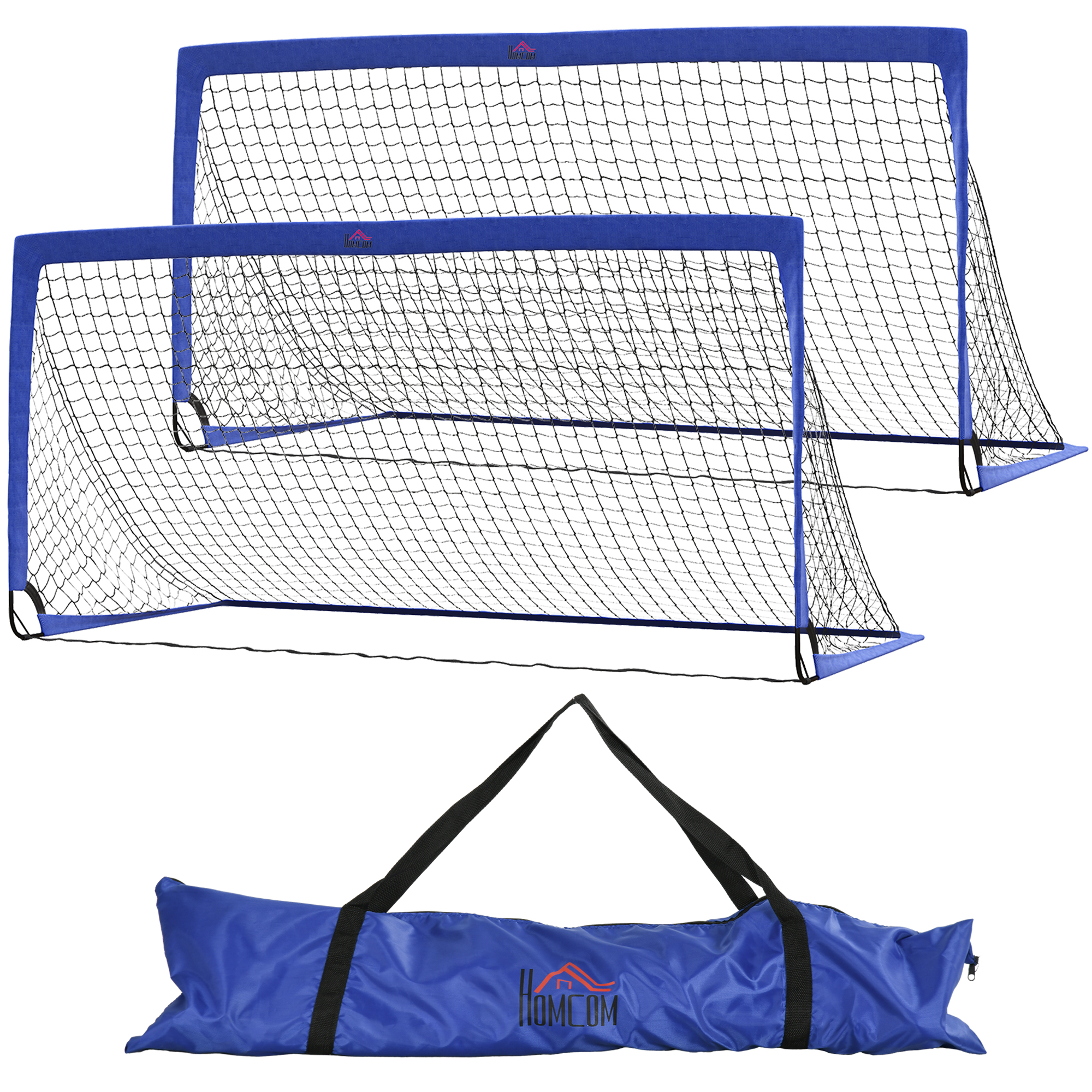 f8b36c20-5a56-4a52-aab9-641ce5442612 set football goal Set Of 2 Football Goal Net 6 X 3 Ft Foldable Outdoor Sport Training Teens Adults Football With Carrying Bag