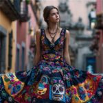 Fashion Digital Printed Women's V-neck Sleeveless