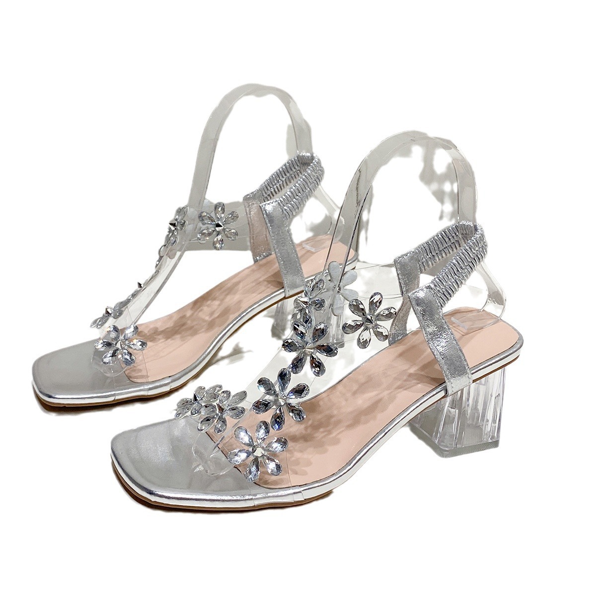 fashion-flowers-sandals-with-t-5-37040 Fashion Flowers Sandals With Transparent High Squa