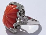 Fashion Red-ruby Plated Ring For Women