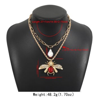 Retro Insect Water Drop And Animal Necklace With A Niche High-End Vibe - View 2