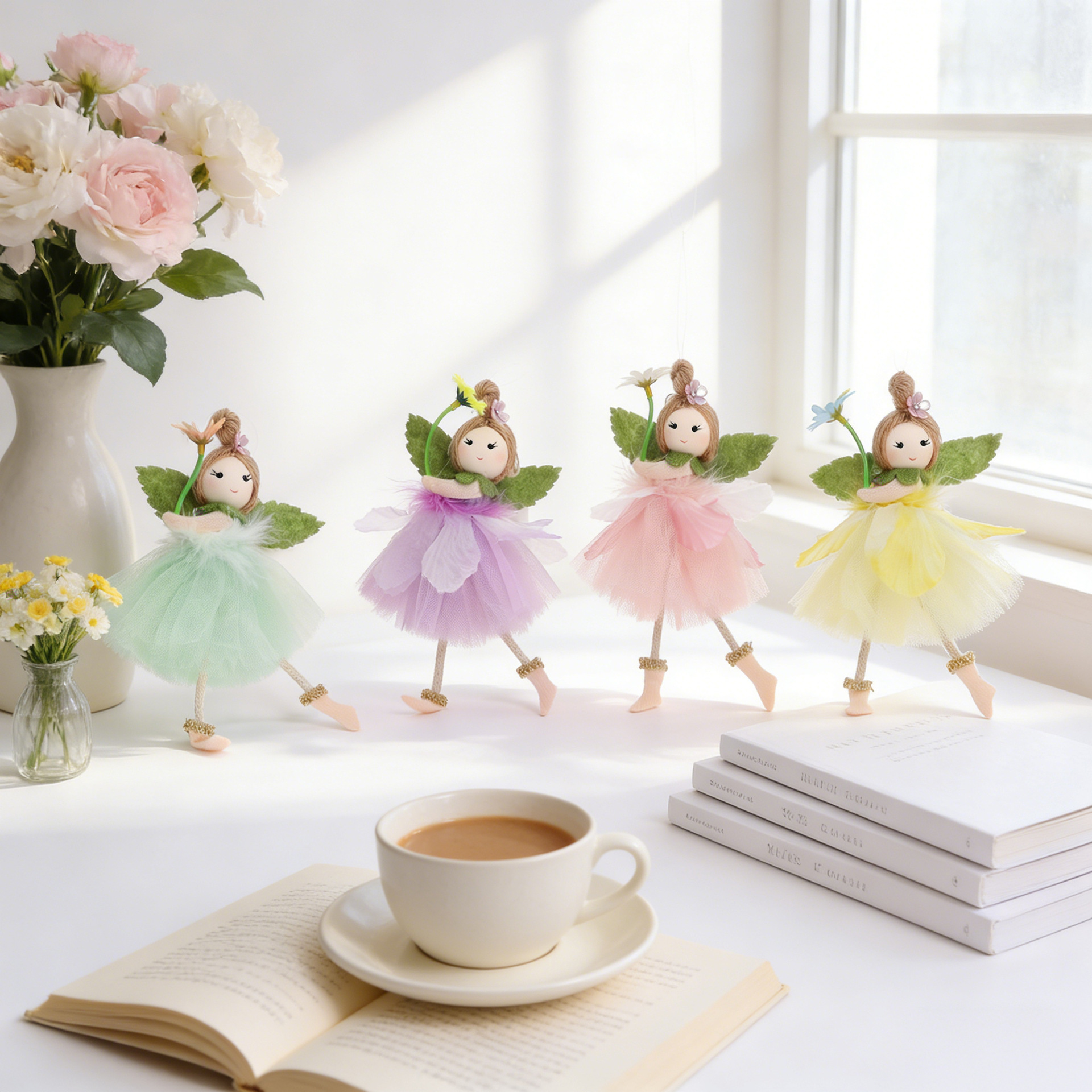 fb6df315-3408-4fec-81c2-1fed1b5c3926 Festive Party Tulle Skirt Angel Girl Pendant - View 5