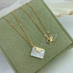 Fashionable All-match White Shell Envelope Pendant Necklace - View 1
