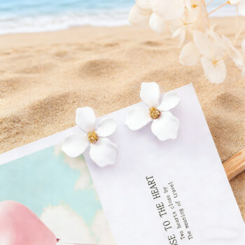 Fashionable And Elegant Simple Flower Stud Earrings - View 2