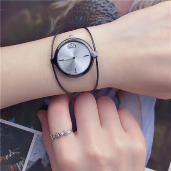 Retro Girls' Watch Round Single Steel Wire Bangle Watch - View 2