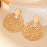 Geometric Fashion Charm Round Hollow Women's Earri