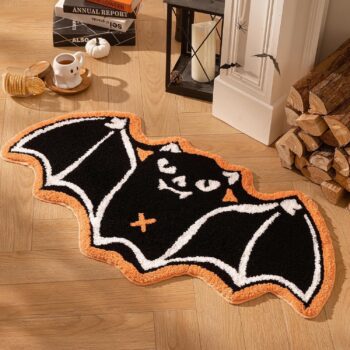 Halloween Doormat Faux Cashmere Foot Mat Water-absorbent For The Bathroom - Okita Shop