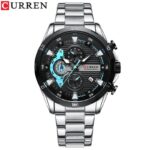 Mens Six-Hand Steel-Strap Motorcycle Watch - Okita Shop