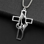 Mens Stainless Steel Pendant Cross Necklace