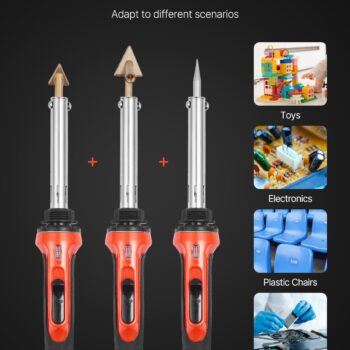 Plastic Welder Kit, 60W/100W Dual-Power Plastic Welding Soldering Iron With 3 We - Okita Shop
