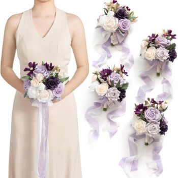 Wedding Bouquet Of Artificial Roses For Photo Studios - Okita Shop