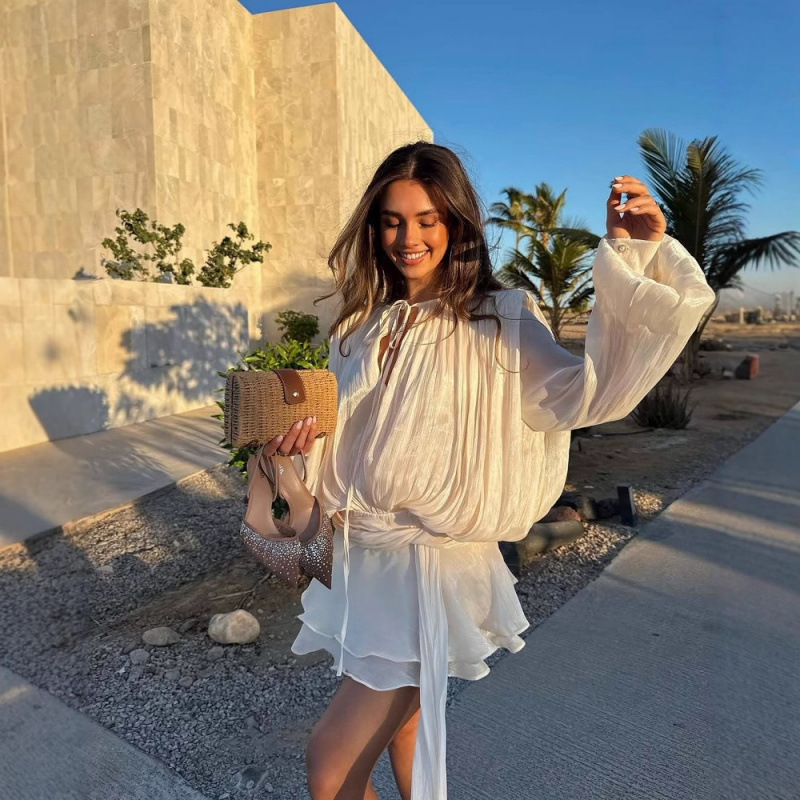 womens-fashion-asymmetrical-fi-4-87616 Womens Fashion Asymmetrical Fitted Skirt And Short