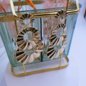 Triple Sunburst Hoop Earrings - View 2