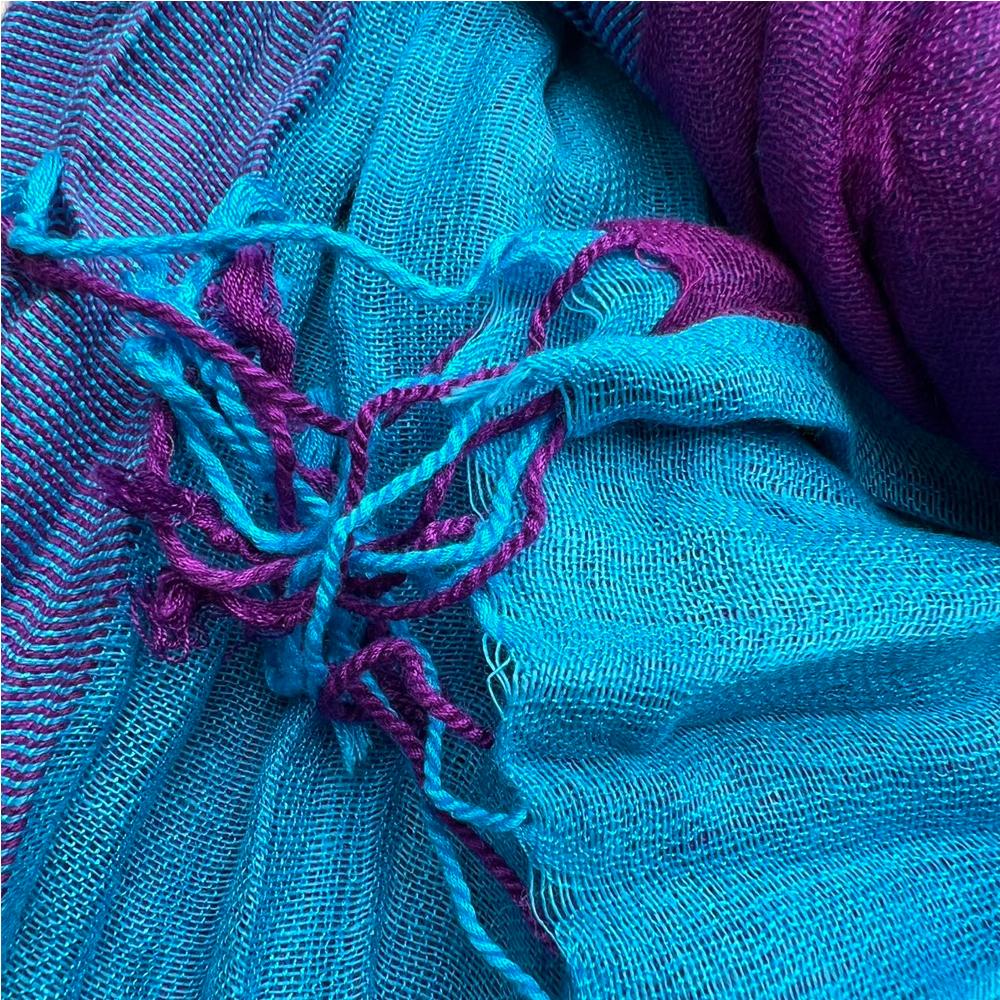 7cdc402d-5e69-4d17-8360-e84977ce5087 2pcs Sky Blue Dyed Crinkle Scarf,vacation,daily Life,evening Party,Office Appropriate Subtlety For Women Men,for Casual Outfi