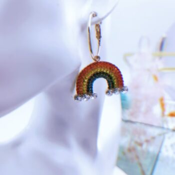 diamond earrings Rainbow Diamond Earrings
