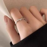 ring 1PC Beautiful Classic Style Engagement Ring, Exquisite Color, Elegant Bridal Wedding Party Accessory, Perfect Gift Jewe