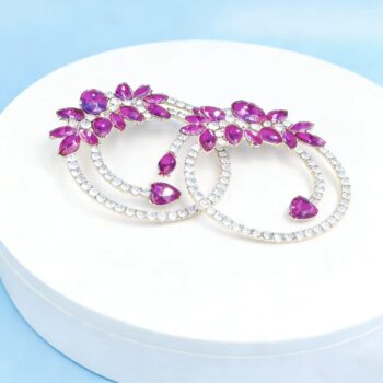 earrings Rose Red Butterfly Wing Earrings