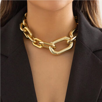 Necklaces For Women, Gold Chain Necklace Chunky,Necklace Link Chain Choker Vintage Heavy Metal Thick Chain - View 2