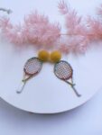earrings Sporty Sweetie Tennis Racket Earrings
