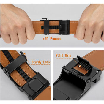 men belt leather Men Belt Leather Belt For Men With Anti-Scratch Buckle Control Design For Formal Work Or Casual