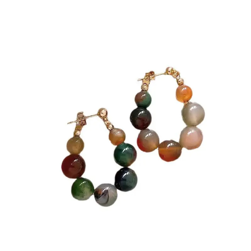 cc44d117-b0a4-4986-b970-faa8b7eef98f Womens Colorful Fashion Beaded Jade Earrings - View 4