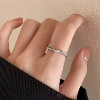 1PC Beautiful Classic Style Engagement Ring, Exquisite Color, Elegant Bridal Wedding Party Accessory, Perfect Gift Jewelry F