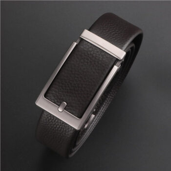 men belt leather Men Belt Leather Belt For Men With Anti-Scratch Buckle Control Design For Formal Work Or Casual