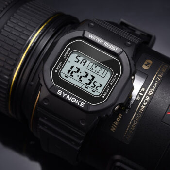 diamond studded quartz watch - waterproof luminous