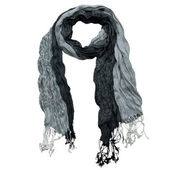 2pcs Grey Winter Jacquard Polyester Long Scarf,vacation,daily Life,evening Party,Office Appropriate Subtlety For Women Men,fo