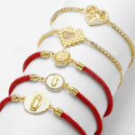 zircon bracelet Simple Zircon Inlaid Heart-shaped Peach Heart Bracelet